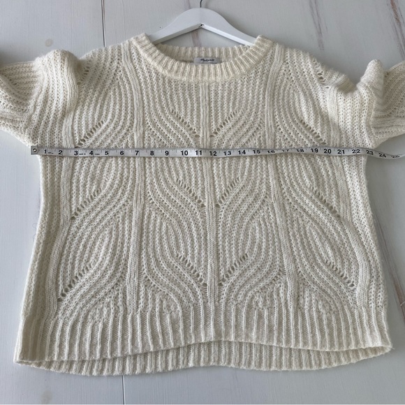 Madewell cream open knit alpaca blend sweater - Picture 5 of 8